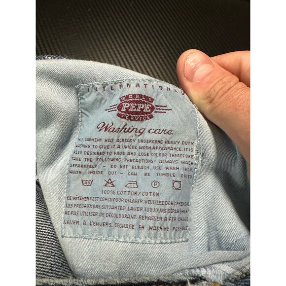 Pepe Jeanswear Y2K Embroidered Medium Wash Jeans Sz 9/10 US Original Pepe Betty - Picture 3 of 16